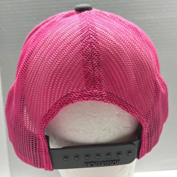 Blacks Creek Guide Gear Hat Snapback Gray Pink Mesh Adjustable Cap Richardson - Picture 2 of 8